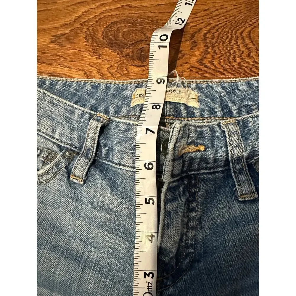 Free People Women's Hillside Patchwork Skinny Jeans – Size 25 – Boho Grunge